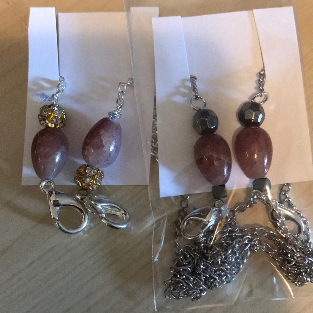 Pink Jade Mask Chain ( 2 for $20)